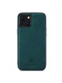 Устойчив на надраскване гръб с еко кожа за Apple iPhone 14 - зелен