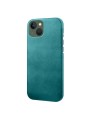 Предпазен гръб от eко кожа за Apple iPhone 14 - зелен