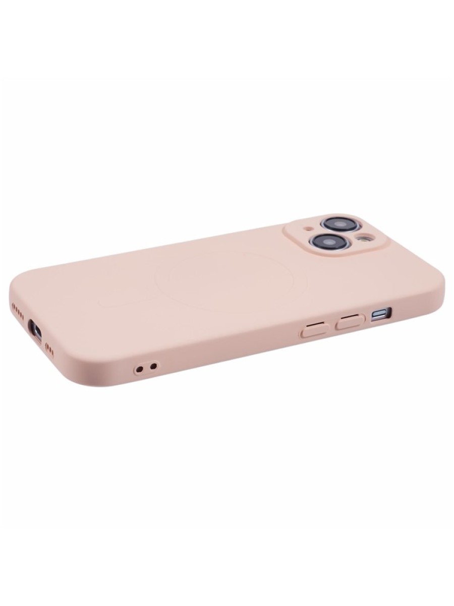 Предпазен гръб съвместим с MagSafe за Apple iPhone 14 - розов