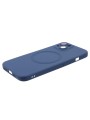 Силиконов предпазен гръб съвместим с MagSafe за Apple iPhone 14 - син