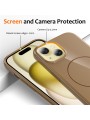 Предпазен гръб с каишка съвместим с MagSafe за Apple iPhone 14 - златист