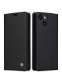 Калъф за телефон от еко кожа тип портмоне за Apple iPhone 14 - черен