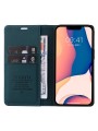 Калъф за телефон от еко кожа тип портмоне за Apple iPhone 14 - зелен
