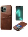 Предпазен гръб за Apple iPhone 14 Pro - кафяв