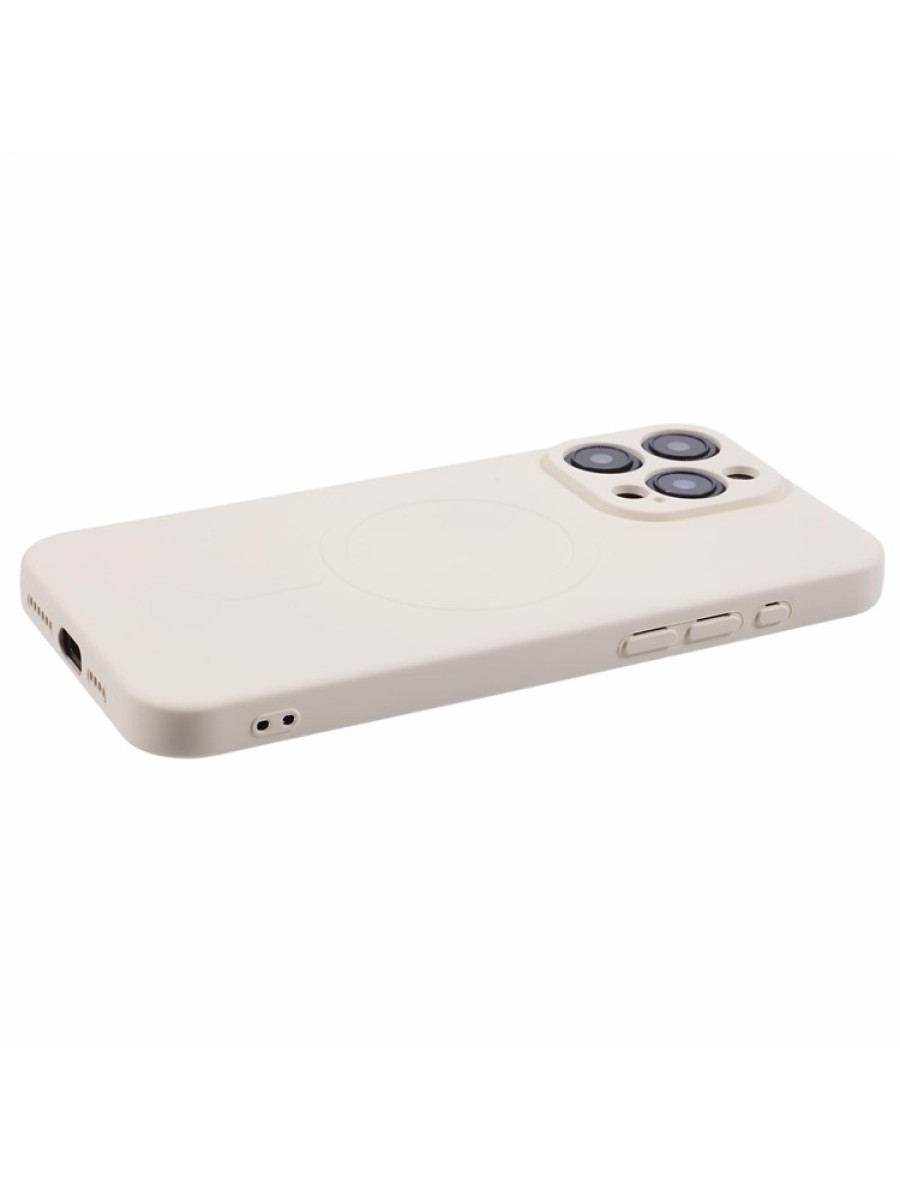 Предпазен гръб съвместим с MagSafe за Apple iPhone 14 Pro Max - бял