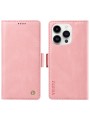 Калъф от еко кожа тип портмоне за Apple iPhone 14 Pro Max - розов