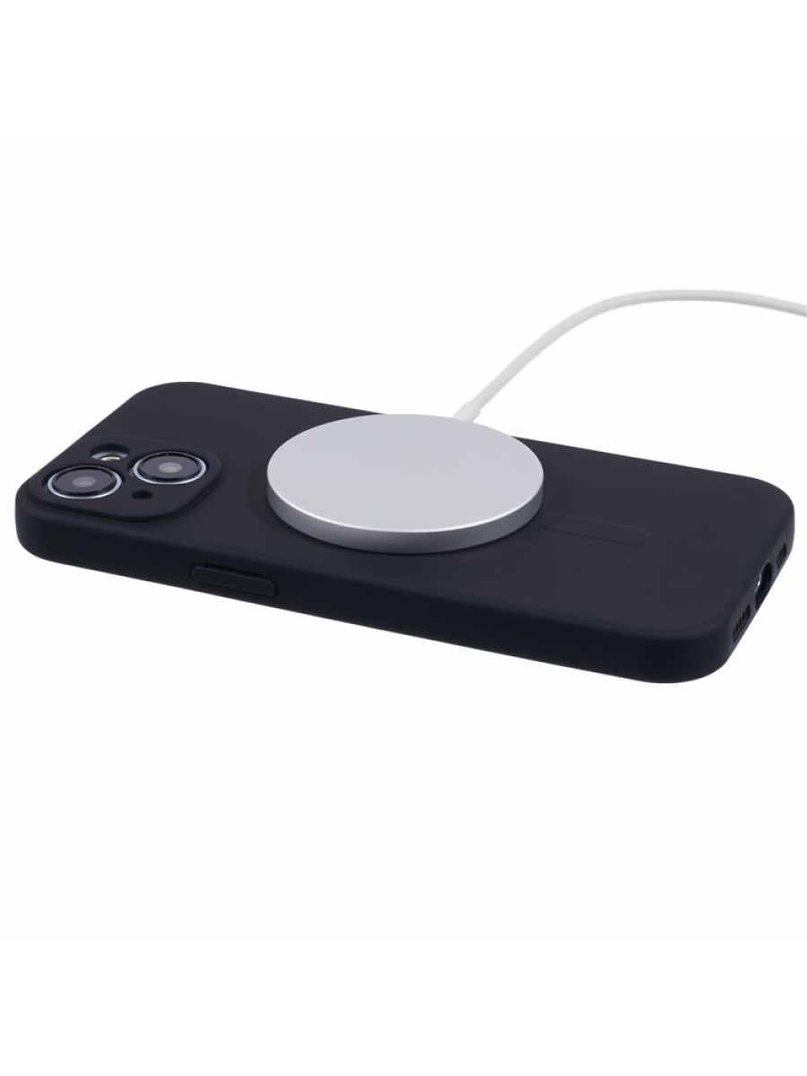 Предпазен гръб съвместим с MagSafe за Apple iPhone 15 - черен