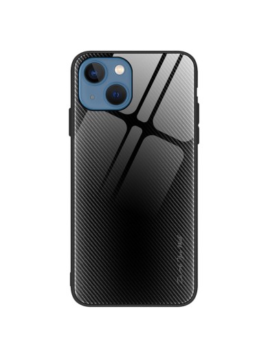 Предпазен гръб от закалено стъкло за Apple iPhone 15 Plus - черен