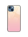 Предпазен гръб от закалено стъкло за Apple iPhone 15 Plus - златист и розов
