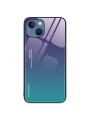Предпазен гръб от закалено стъкло за Apple iPhone 15 Plus - лилав и син