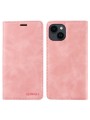 Калъф от еко кожа тип портмоне за Apple iPhone 15 Plus - розов