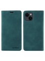 Калъф от еко кожа тип портмоне за Apple iPhone 15 Plus - зелен