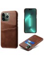 Предпазен гръб за Apple iPhone 15 Pro - кафяв