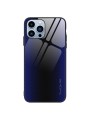 Предпазен гръб от закалено стъкло и мек термопластичен полиуретан за Apple iPhone 15 Pro - син