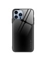 Предпазен гръб от закалено стъкло и мек термопластичен полиуретан за Apple iPhone 15 Pro - черен