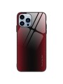 Предпазен гръб от закалено стъкло и мек термопластичен полиуретан за Apple iPhone 15 Pro - червен