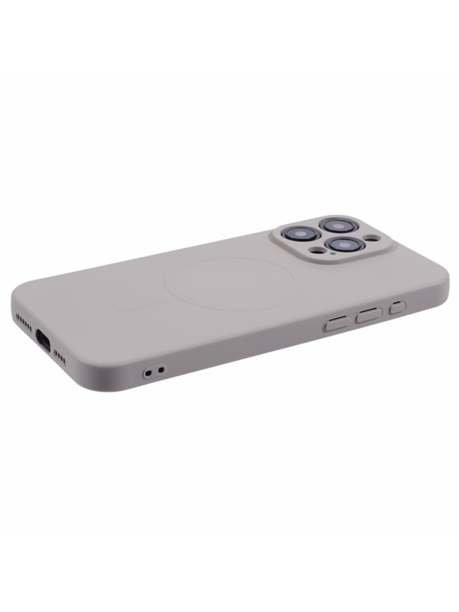 Предпазен гръб съвместим с MagSafe за Apple iPhone 15 Pro - сив
