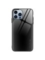 Предпазен гръб от закалено стъкло и мек термопластичен полиуретан за Apple iPhone 15 Pro Max - черен