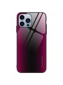Предпазен гръб от закалено стъкло и мек термопластичен полиуретан за Apple iPhone 15 Pro Max - розов