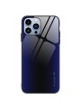 Предпазен гръб от закалено стъкло и мек термопластичен полиуретан за Apple iPhone 15 Pro Max - син