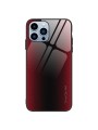 Предпазен гръб от закалено стъкло и мек термопластичен полиуретан за Apple iPhone 15 Pro Max - червен
