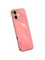 Предпазен удароустойчив гръб с галванизирана рамка за Apple iPhone 16 - червен