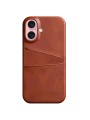 Предпазен гръб за Apple iPhone 16 Plus - кафяв
