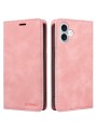 Калъф от еко кожа тип портмоне за Apple iPhone 16 Plus - розов