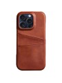 Предпазен гръб за Apple iPhone 16 Pro - кафяв