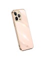 Предпазен удароустойчив гръб с галванизирана рамка за Apple iPhone 16 Pro - розов