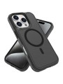Предпазен гръб съвместим с MagSafe за Apple iPhone 16 Pro - черен