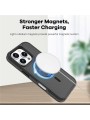 Предпазен гръб съвместим с MagSafe за Apple iPhone 16 Pro - черен