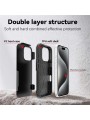 Предпазен гръб съвместим с MagSafe за Apple iPhone 16 Pro - черен
