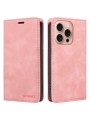 Калъф от еко кожа тип портмоне за Apple iPhone 16 Pro - розов