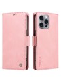 Калъф от еко кожа тип портмоне за Apple iPhone 16 Pro Max - розов