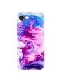 Предпазен гръб с мраморни шарки за Apple iPhone 15 Pro Max - червен и син