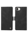 Калъф от еко кожа тип портмоне за Apple iPhone 16e - черен