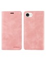 Калъф от еко кожа тип портмоне за Apple iPhone 16e - розов