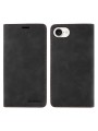 Калъф от еко кожа тип портмоне за Apple iPhone 16e - черен