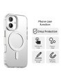 Предпазен гръб съвместим с MagSafe за Apple iPhone 17 - бял
