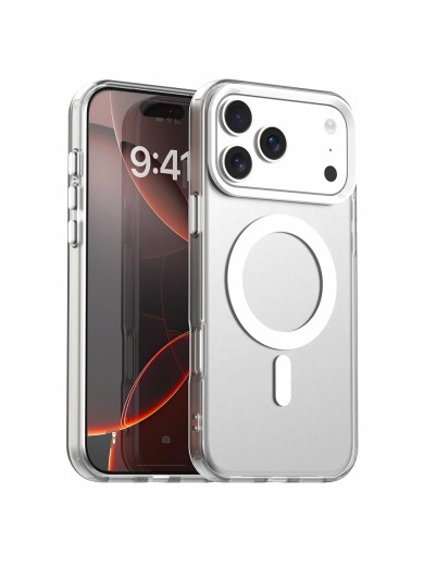 Предпазен гръб съвместим с MagSafe за Apple iPhone 17 Pro - бял