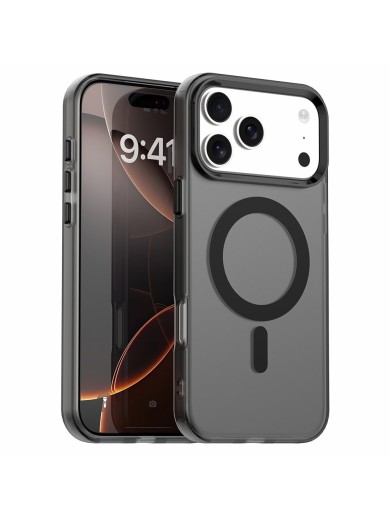 Предпазен гръб съвместим с MagSafe за Apple iPhone 17 Pro Max - черен