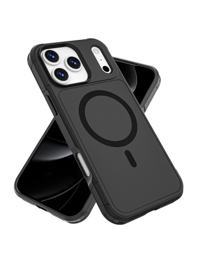 Предпазен гръб съвместим с MagSafe за Apple iPhone 17 Pro Max - черен