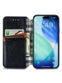 Калъф от еко кожа тип портмоне за Apple iPhone 17 Pro Max - черен