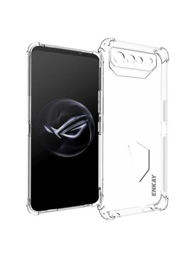 Предпазен противоплъзгащ се гръб за Asus ROG Phone 7 - прозрачен
