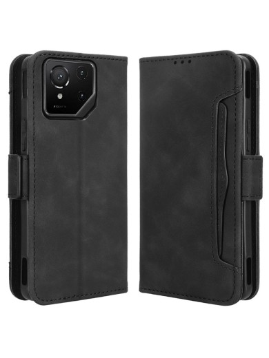 Калъф от еко кожа тип портмоне за Asus ROG Phone 9 Pro - черен Калъф от еко кожа тип портмоне за Asus ROG Phone 9 Pro - черен