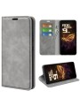 Калъф от еко кожа тип портмоне за Asus ROG Phone 9 Pro - сив