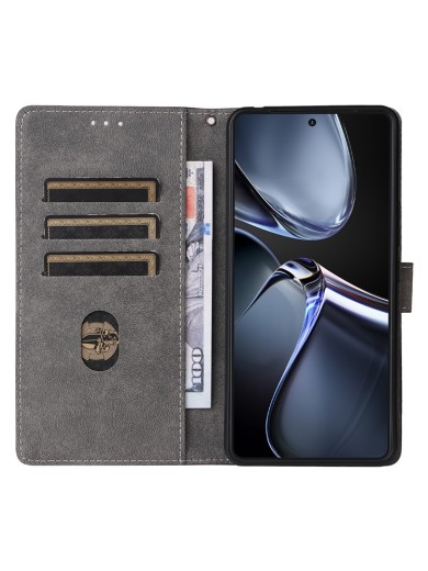 Калъф от еко кожа тип портмоне с RFID блокиране за Asus Zenfone 12 Ultra - черен