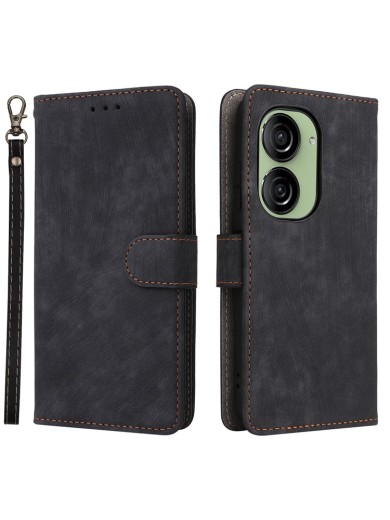 Калъф от еко кожа тип портмоне с RFID блокиране за Asus Zenfone 9 - черен Калъф от еко кожа тип портмоне с RFID блокиране за Asus Zenfone 9 - черен