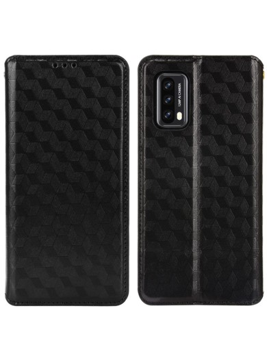 Калъф от еко кожа тип портмоне за Blackview A90 - черен
